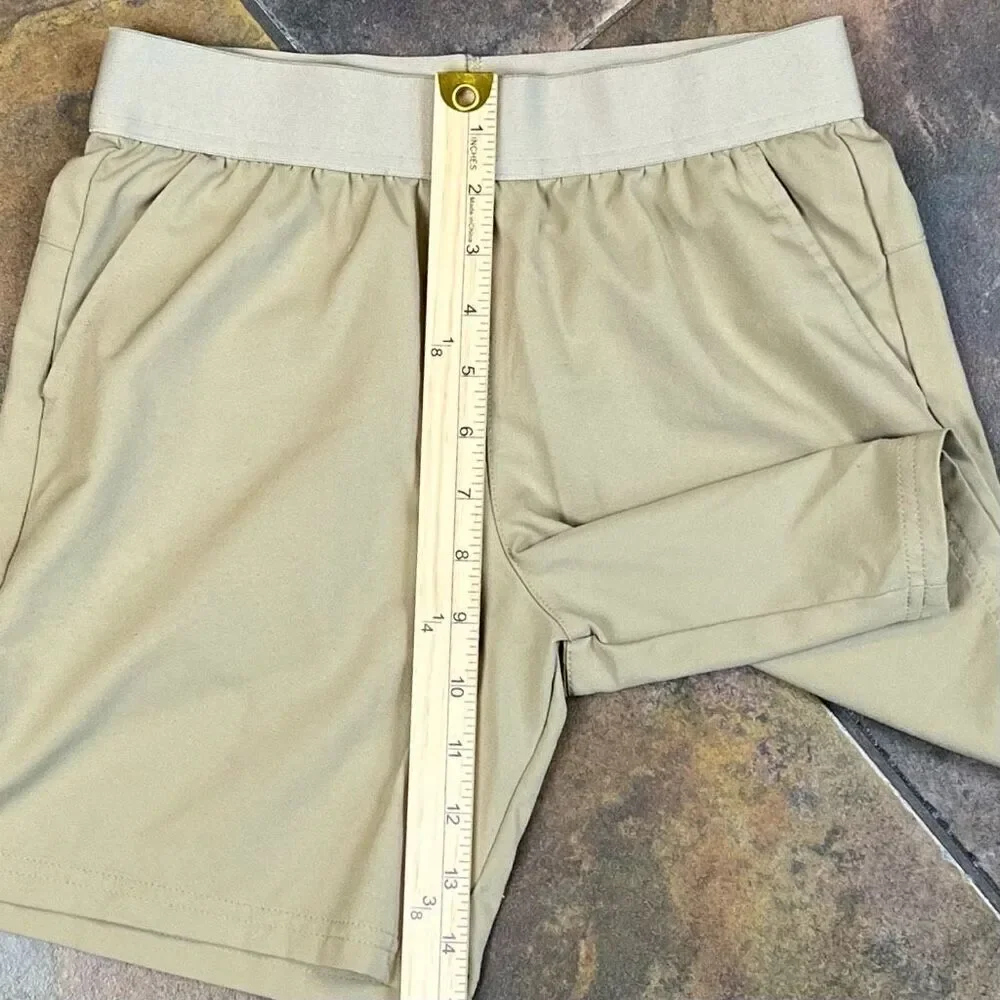 Xersion Girl’s Kahki Colored Quick Dry Athletic Shorts Medium 10/12